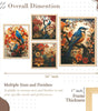Bird and Floral Wall Art Set of 4 | Colorful Nature Canvas Prints with Blue Birds & Flowers | Elegant Botanical Wall Decor for Living Room & Bedroom
( 36X24 Inches ) (BLACKLUXE CRAFTS) - BLACKLUXECRAFTS