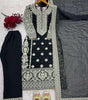 Black Embroidered Pakistani Suit with Heavy Silver Zari & Sequin Work | Designer Salwar Kameez with Dupatta for Women (BLACKLUXE CRAFTS) - BLACKLUXECRAFTS