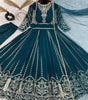 Women's Faux Georgette Embroidered Sequence Work Anarkali Kurti Gown with Net Dupatta (BLACKLUXE CRAFTS) - BLACKLUXECRAFTS