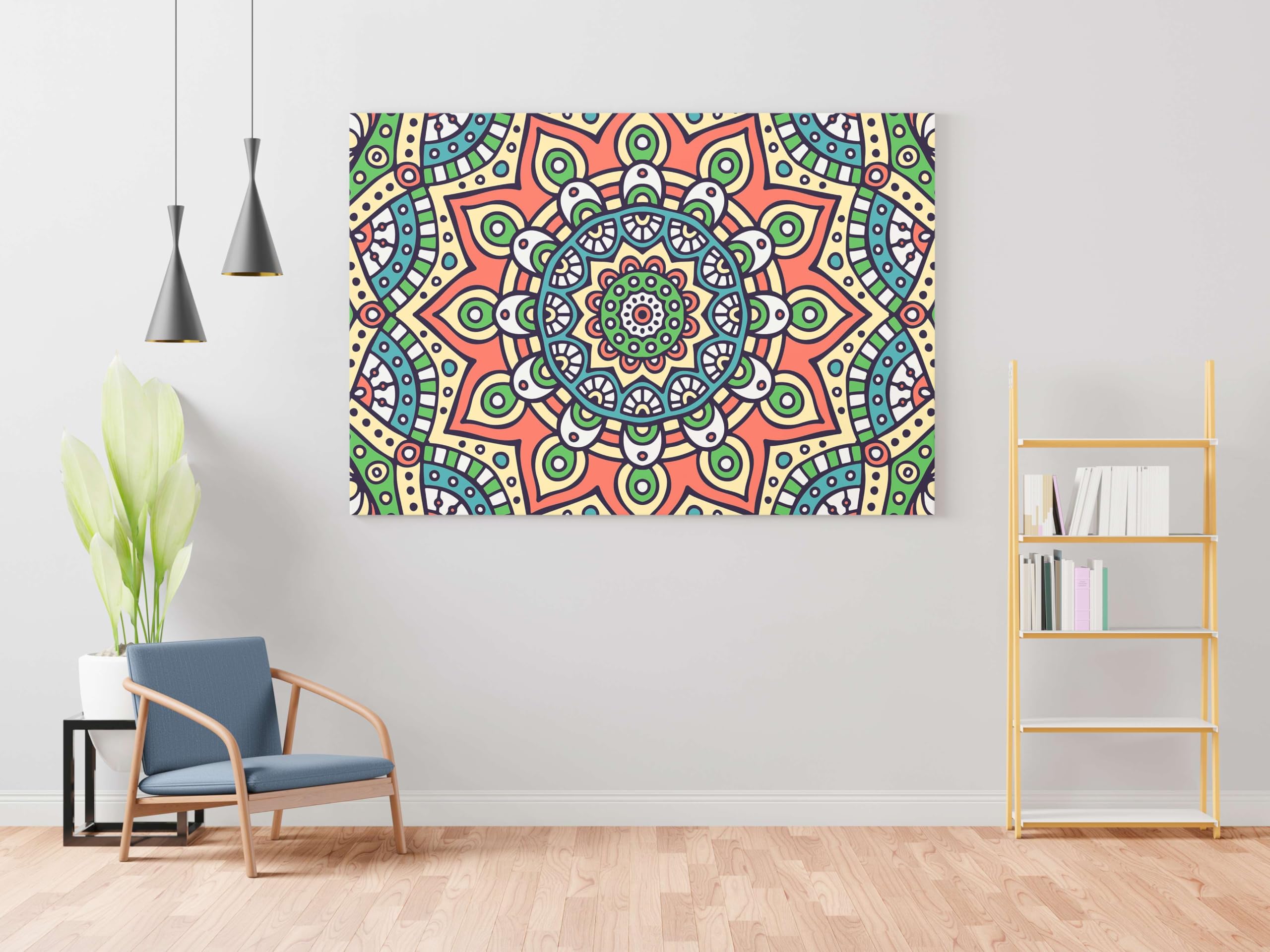 BLACKLUXE LIFESTYLE LTD Mandala Art Painting For Wall Decoration With Frame Canvas Painting For Living Room Bedroom Home Office & Hotels - BLACKLUXECRAFTS