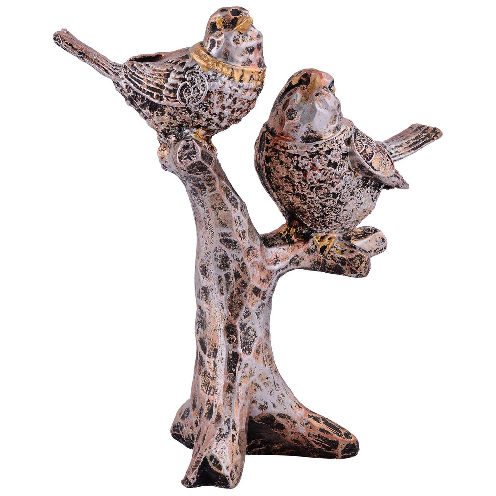 Antique Love Birds on Tree Branch – Elegant Resin Couple Figurine for Home, Living Room & Gift Décor (BLACKLUXE CRAFTS) - BLACKLUXECRAFTS