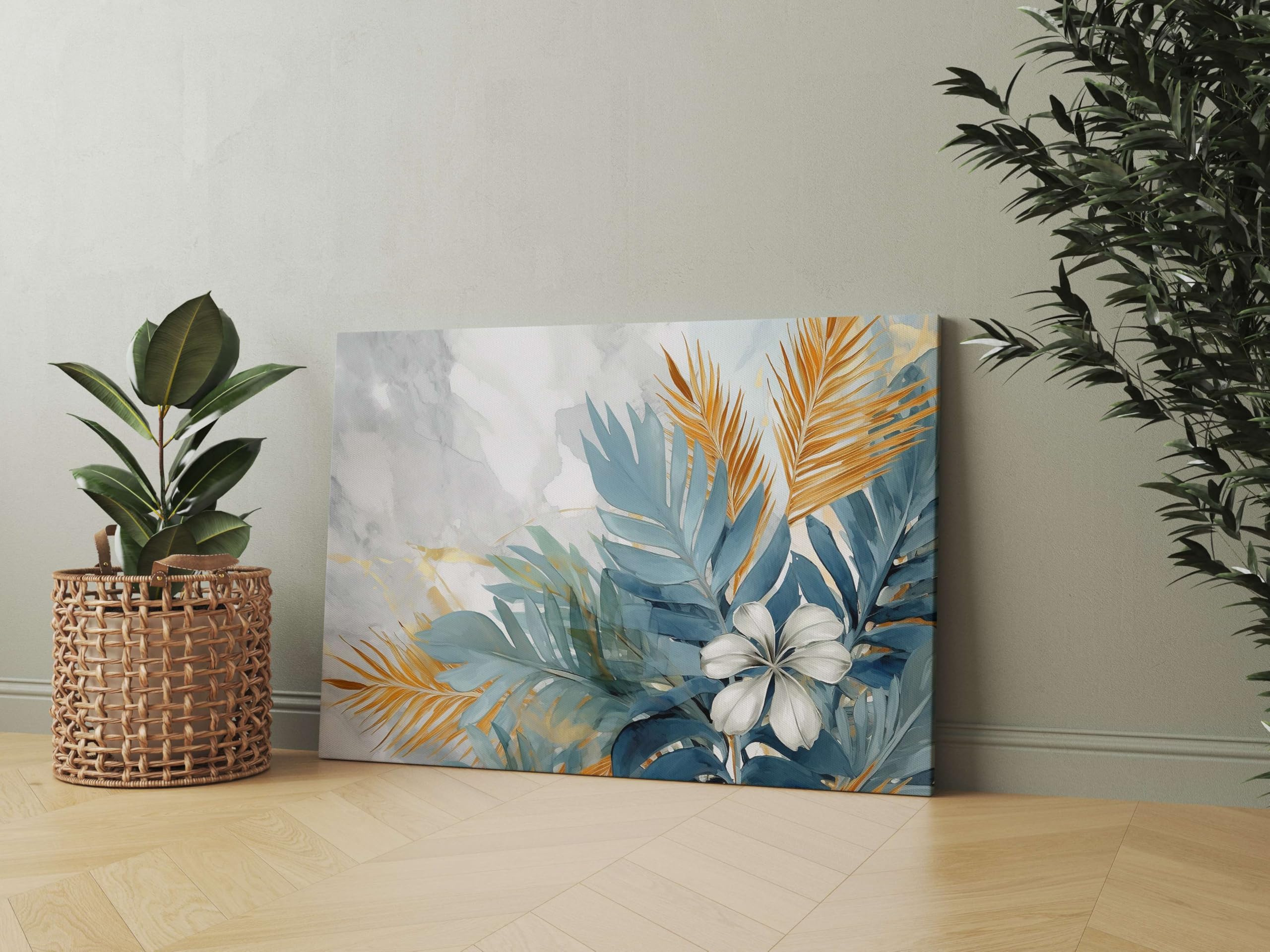 BLACKLUXE LIFESTYLE LTD Flower Paintings For Wall Decoration With Frame Canvas Painting For Living Room Bedroom Home Office & Hotels - BLACKLUXECRAFTS