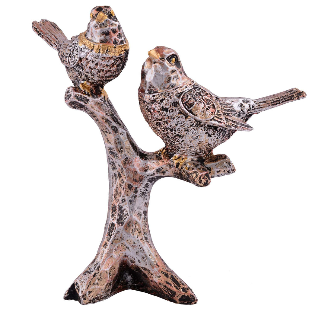 Antique Love Birds on Tree Branch – Elegant Resin Couple Figurine for Home, Living Room & Gift Décor (BLACKLUXE CRAFTS) - BLACKLUXECRAFTS