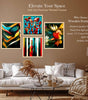 Abstract Wall Art Set of 4 | Modern Geometric, Floral & Face Art Framed Prints | Colorful Contemporary Artwork for Living Room, Bedroom & Office Decor
 ( 36X24 Inches ) (BLACKLUXE CRAFTS) - BLACKLUXECRAFTS