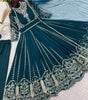 Women's Faux Georgette Embroidered Sequence Work Anarkali Kurti Gown with Net Dupatta (BLACKLUXE CRAFTS) - BLACKLUXECRAFTS
