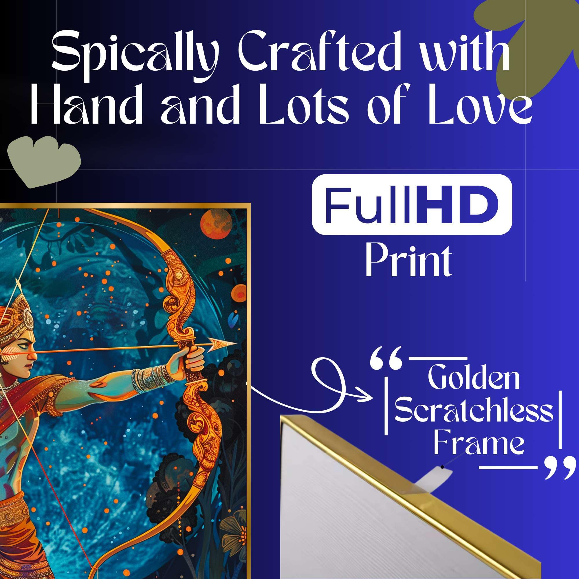 BLACKLUXE LIFESTYLE LTD Set of Three Wall Paintings for Wall Dacoration Golden Framed Wall Paintings for Living Room & Bedroom Wall Art for Home Decoration & Office Wall Décor - BLACKLUXECRAFTS