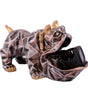 Geometric Bulldog Figurine Jewelry & Watch Holder – Resin Dog Statue with Golden Accents, Modern Decorative Storage Box for Home & Office (BLACKLUXE CRAFTS) - BLACKLUXECRAFTS