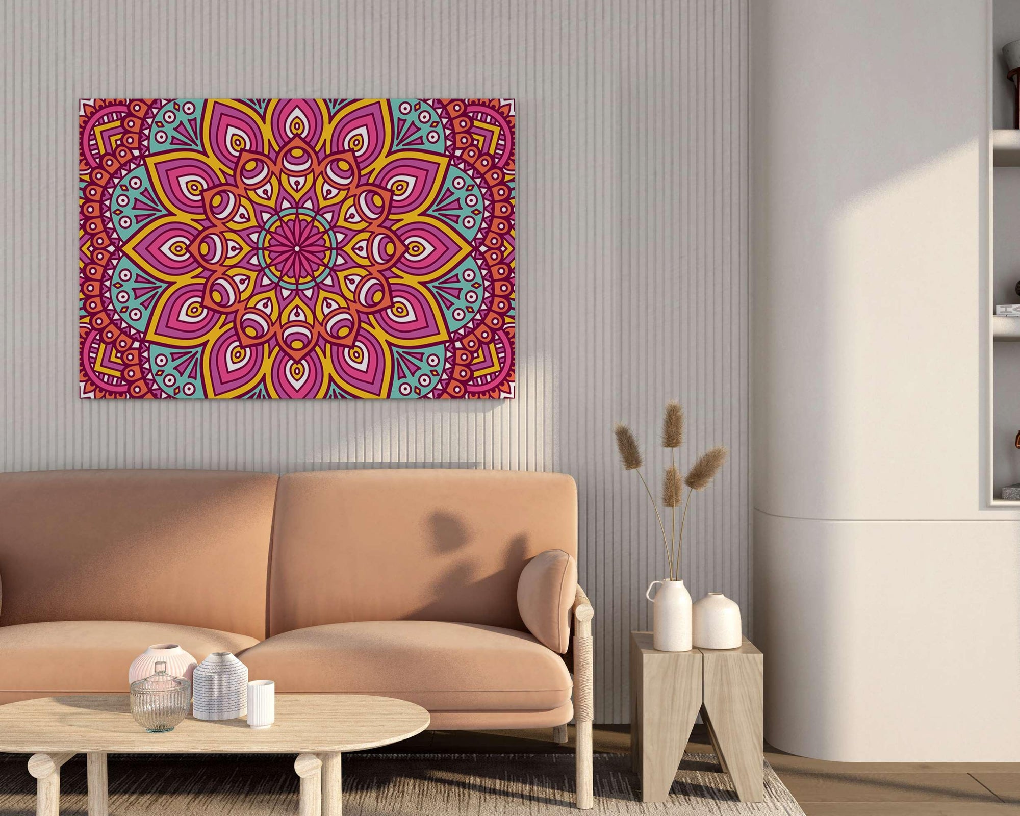 BLACKLUXE LIFESTYLE LTD Mandala Art Painting For Wall Decoration With Frame Canvas Painting For Living Room Bedroom Home Office & Hotels - BLACKLUXECRAFTS