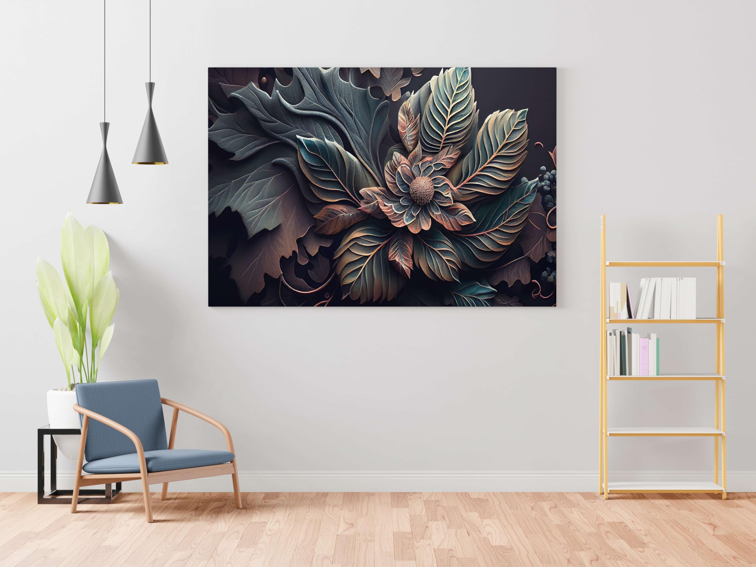 BLACKLUXE LIFESTYLE LTD Flower Paintings For Wall Decoration With Frame Canvas Painting For Living Room Bedroom Home Office & Hotels - BLACKLUXECRAFTS