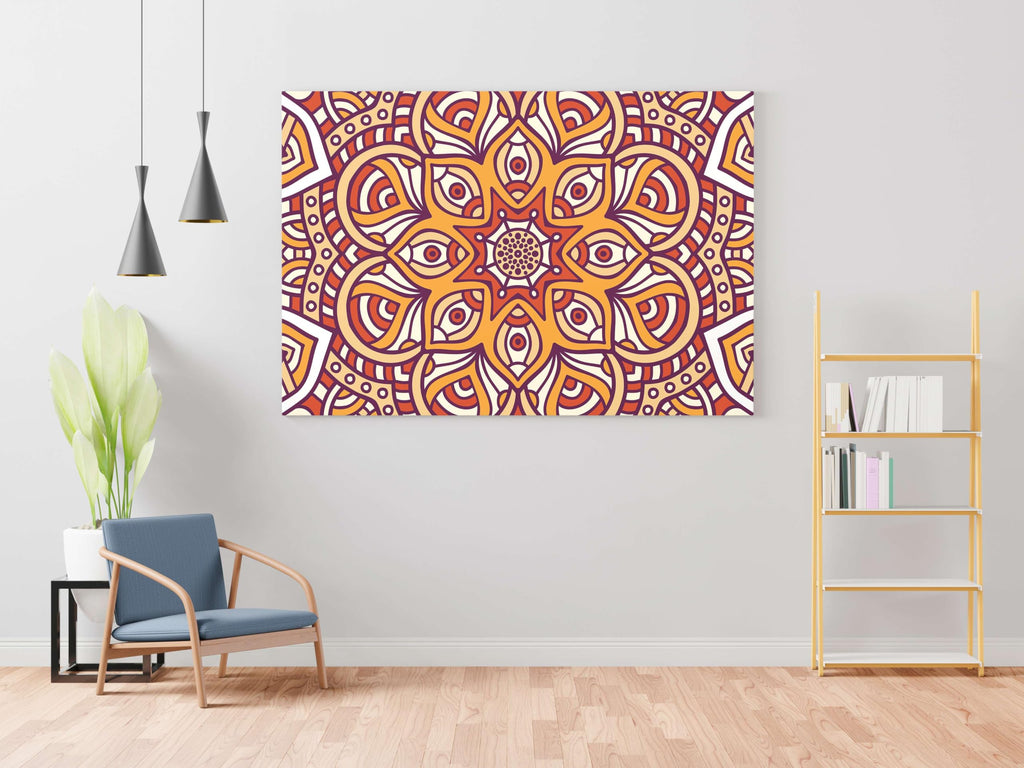 BLACKLUXE LIFESTYLE LTD Mandala Art Painting For Wall Decoration With Frame Canvas Painting For Living Room Bedroom Home Office & Hotels - BLACKLUXECRAFTS