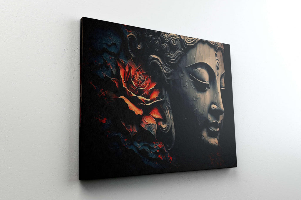 BLACKLUXE LIFESTYLE LTD Buddha Paintings For Wall Decoration With Frame Canvas Painting For Living Room Bedroom Home Office & Hotels - BLACKLUXECRAFTS