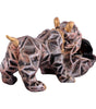 Geometric Bulldog Figurine Jewelry & Watch Holder – Resin Dog Statue with Golden Accents, Modern Decorative Storage Box for Home & Office (BLACKLUXE CRAFTS) - BLACKLUXECRAFTS