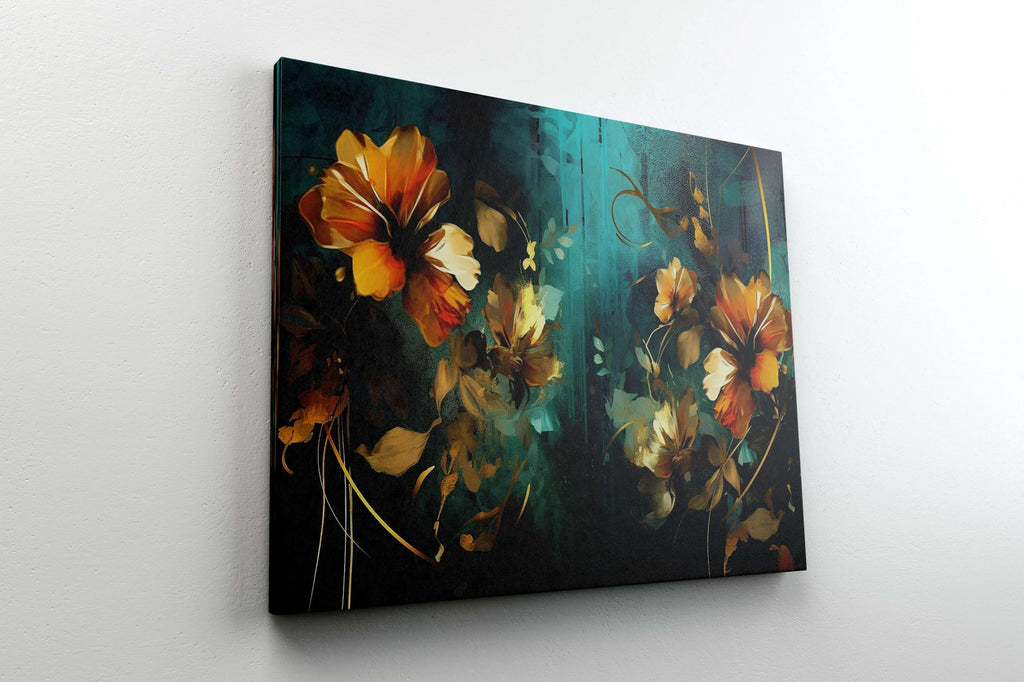 BLACKLUXE LIFESTYLE LTD Flower Paintings For Wall Decoration With Frame Canvas Painting For Living Room Bedroom Home Office & Hotels - BLACKLUXECRAFTS