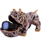 Geometric Bulldog Figurine Jewelry & Watch Holder – Resin Dog Statue with Golden Accents, Modern Decorative Storage Box for Home & Office (BLACKLUXE CRAFTS) - BLACKLUXECRAFTS