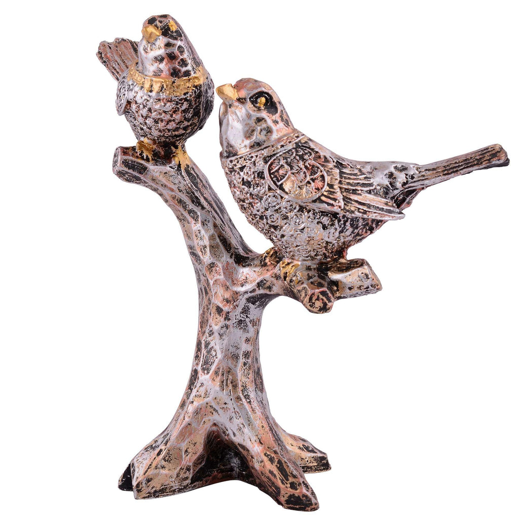 Antique Love Birds on Tree Branch – Elegant Resin Couple Figurine for Home, Living Room & Gift Décor (BLACKLUXE CRAFTS) - BLACKLUXECRAFTS