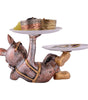 Vintage Bulldog Figurine Jewelry & Watch Holder – Resin Dog Statue with Sunglasses, Double Tray Decorative Storage for Home Décor (BLACKLUXE CRAFTS) - BLACKLUXECRAFTS