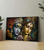 BLACKLUXE LIFESTYLE LTD Radha Krishna Paintings For Wall Decoration With Frame Canvas Painting For Living Room Bedroom Home Office & Hotels - BLACKLUXECRAFTS