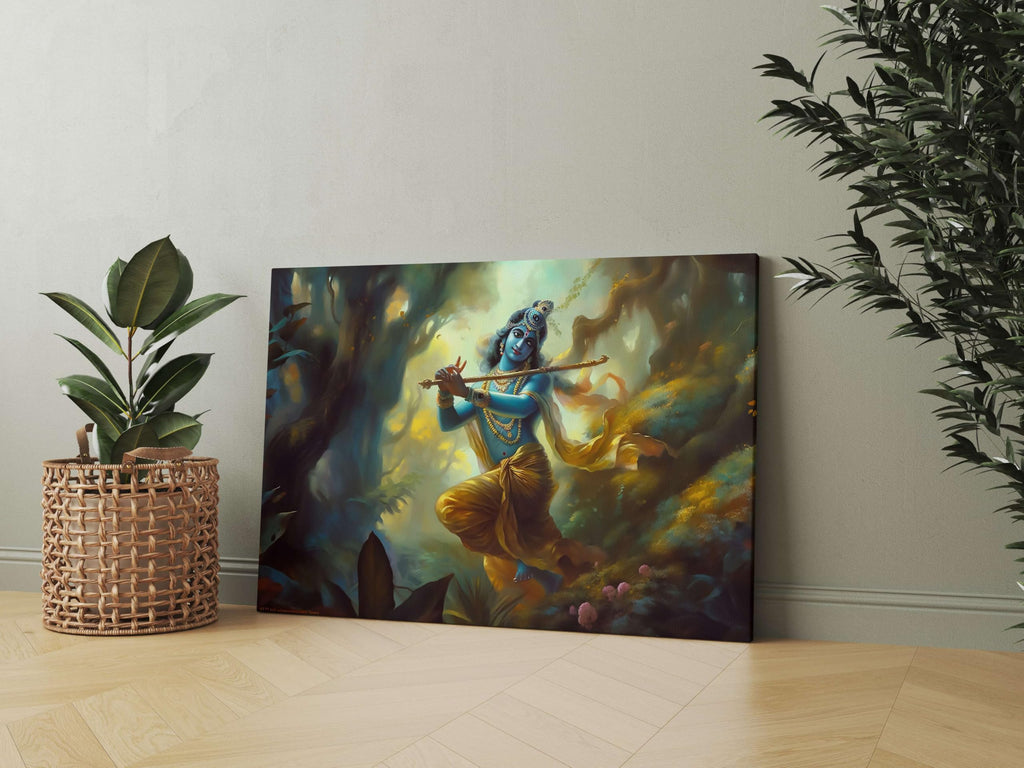 BLACKLUXE LIFESTYLE LTD Radha Krishna Paintings For Wall Decoration With Frame Canvas Painting For Living Room Bedroom Home Office & Hotels - BLACKLUXECRAFTS