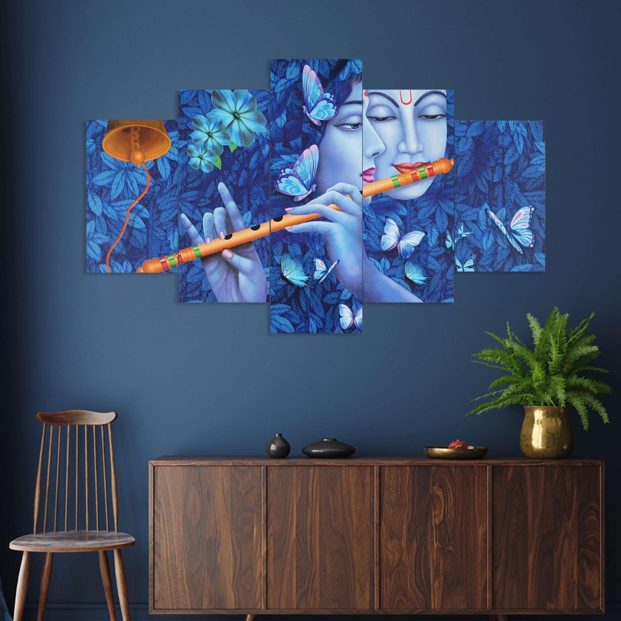 BLACKLUXE LIFESTYLE LTD Set of Five MDF Framed 3D Wall Painting for Home Decoration, Big Size Painting for Living Room, Bedroom (17x30 inches) WE 12 - BLACKLUXECRAFTS