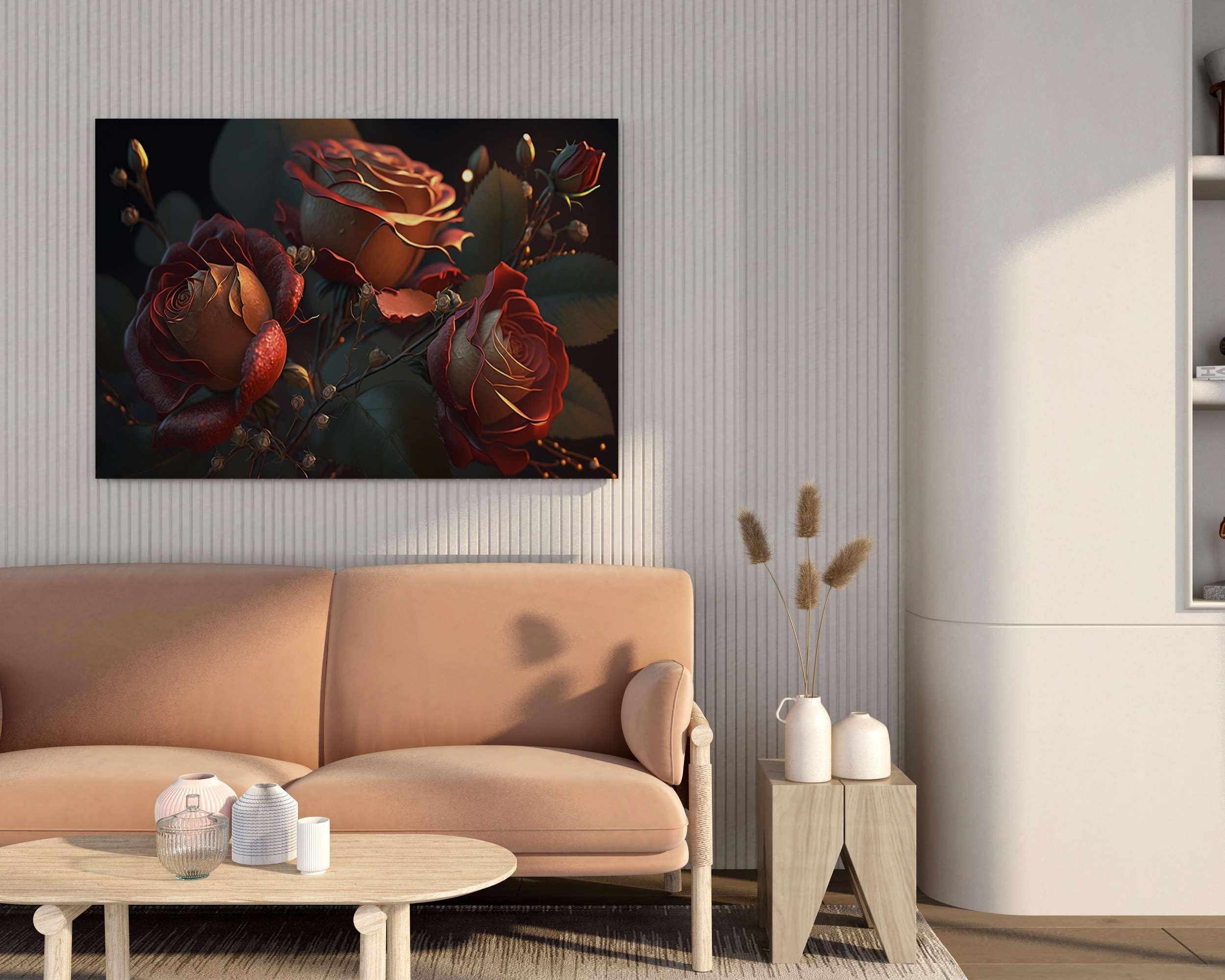 BLACKLUXE LIFESTYLE LTD Flower Paintings For Wall Decoration With Frame Canvas Painting For Living Room Bedroom Home Office & Hotels - BLACKLUXECRAFTS