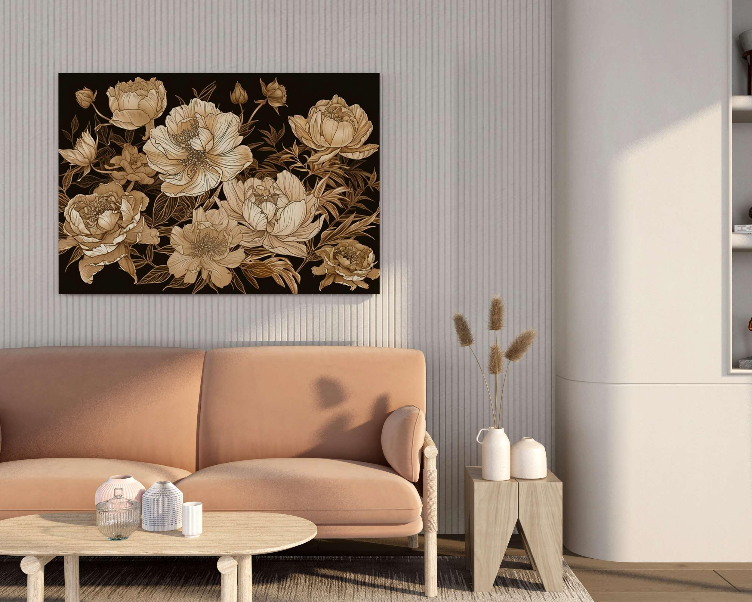 BLACKLUXE LIFESTYLE LTD Flower Paintings For Wall Decoration With Frame Canvas Painting For Living Room Bedroom Home Office & Hotels - BLACKLUXECRAFTS