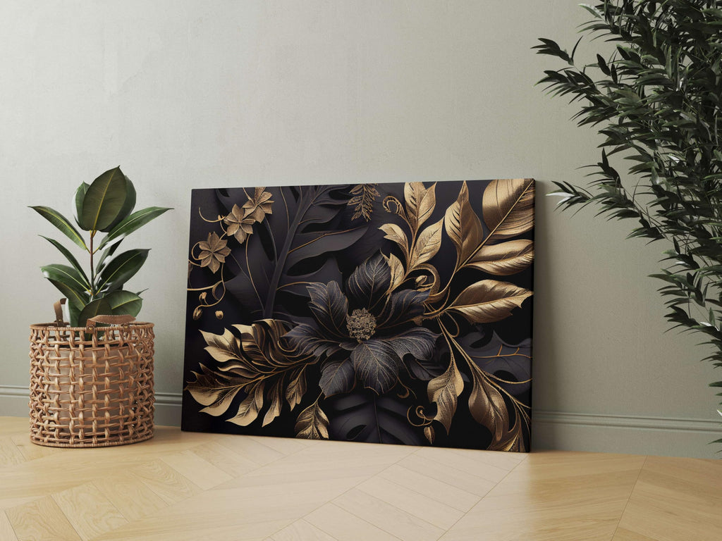BLACKLUXE LIFESTYLE LTD Flower Paintings For Wall Decoration With Frame Canvas Painting For Living Room Bedroom Home Office & Hotels - BLACKLUXECRAFTS