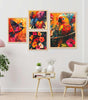 Tropical Parrot Wall Art Set of 4 | Colorful Bird & Floral Canvas Prints | Exotic Jungle Theme Home Decor for Living Room, Bedroom & Office
( 36X24 Inches ) (BLACKLUXE CRAFTS) - BLACKLUXECRAFTS