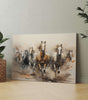BLACKLUXE LIFESTYLE LTD Seven Horse Painting For Wall Decoration With Frame Canvas Painting For Living Room Bedroom Home Office & Hotels - BLACKLUXECRAFTS
