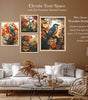 Bird and Floral Wall Art Set of 4 | Colorful Nature Canvas Prints with Blue Birds & Flowers | Elegant Botanical Wall Decor for Living Room & Bedroom
( 36X24 Inches ) (BLACKLUXE CRAFTS) - BLACKLUXECRAFTS