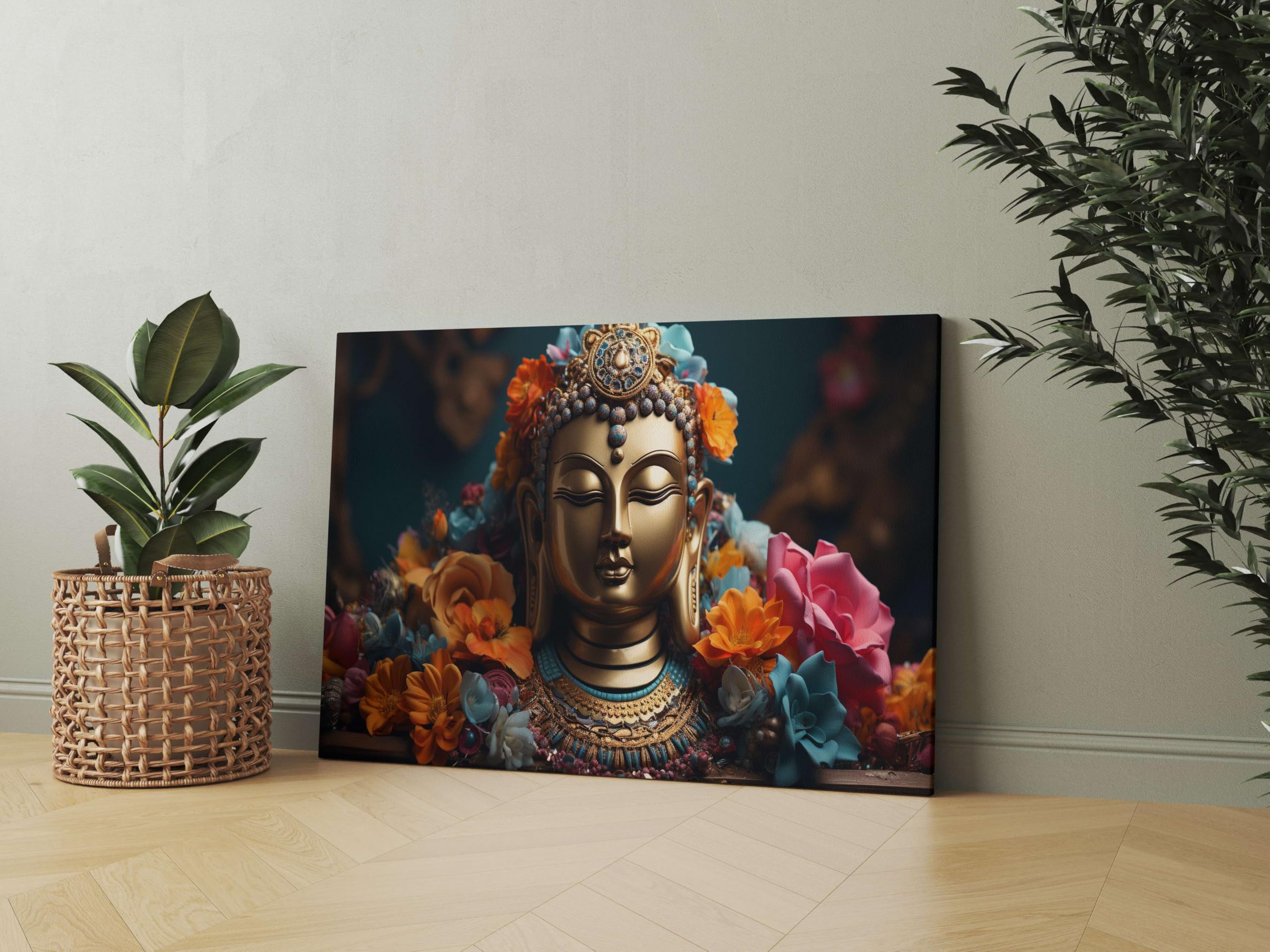 BLACKLUXE LIFESTYLE LTD Buddha Paintings For Wall Decoration With Frame Canvas Painting For Living Room Bedroom Home Office & Hotels - BLACKLUXECRAFTS