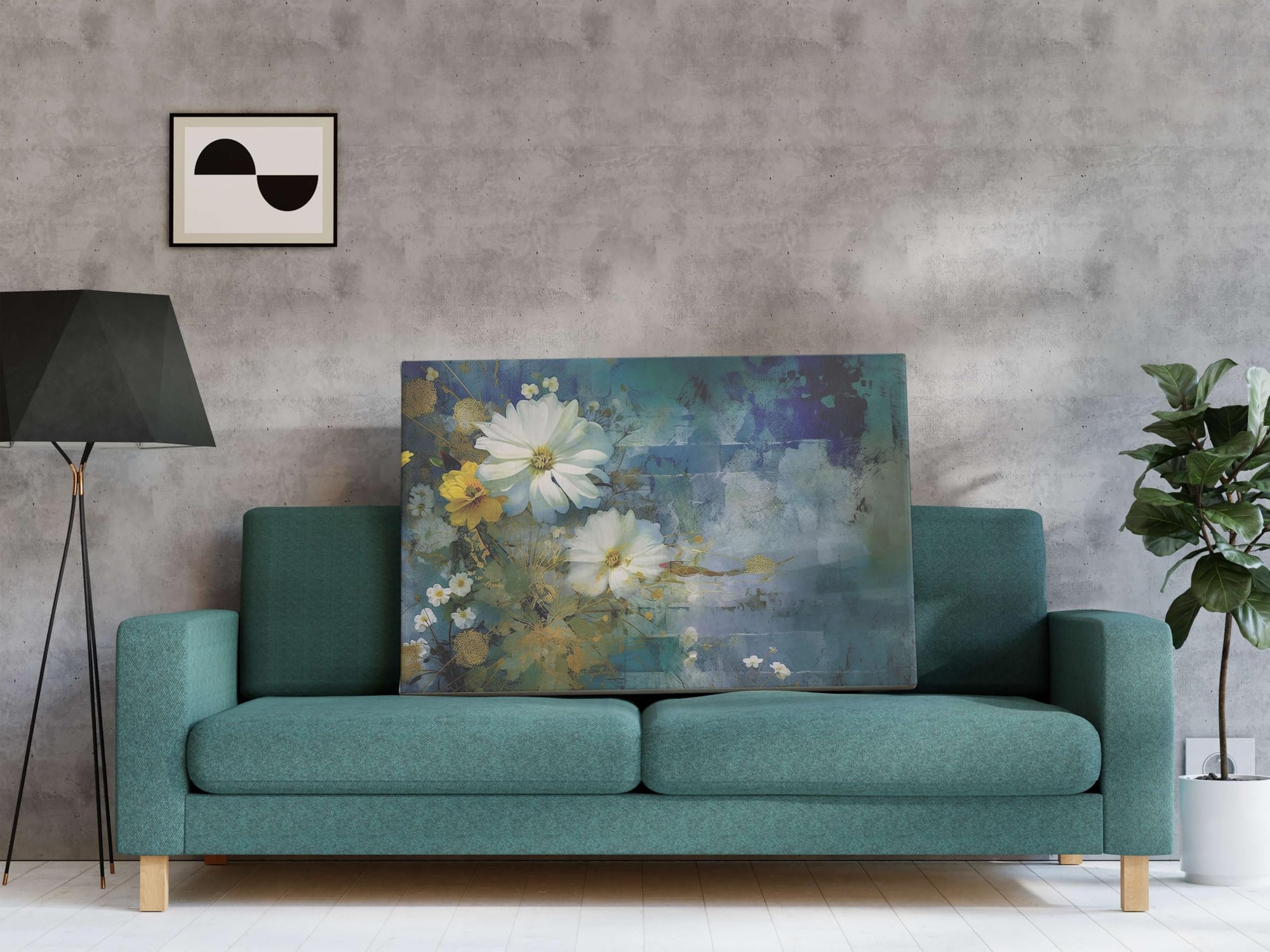 BLACKLUXE LIFESTYLE LTD Flower Paintings For Wall Decoration With Frame Canvas Painting For Living Room Bedroom Home Office & Hotels - BLACKLUXECRAFTS