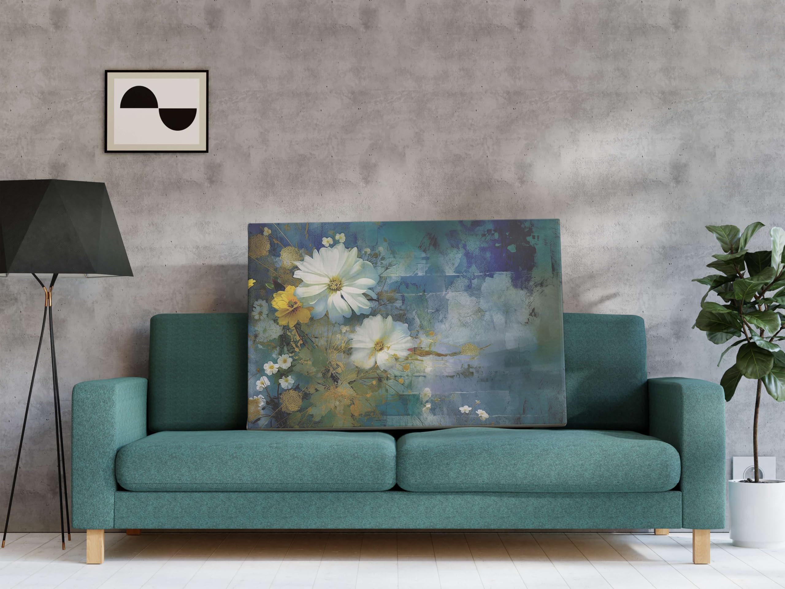 BLACKLUXE LIFESTYLE LTD Flower Paintings For Wall Decoration With Frame Canvas Painting For Living Room Bedroom Home Office & Hotels - BLACKLUXECRAFTS