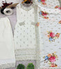 Women's Chinnon Silk Embroidered Straight Kurti with Pant & Dupatta Set (BLACKLUXE CRAFTS) - BLACKLUXECRAFTS