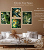 Botanical Wall Art Set of 4 | Nature & Floral Canvas Prints with Green Leaves, Flowers & Landscape | Modern Framed Artwork for Living Room, Bedroom & Office Decor ( 36X24 Inches ) (BLACKLUXE CRAFTS) - BLACKLUXECRAFTS