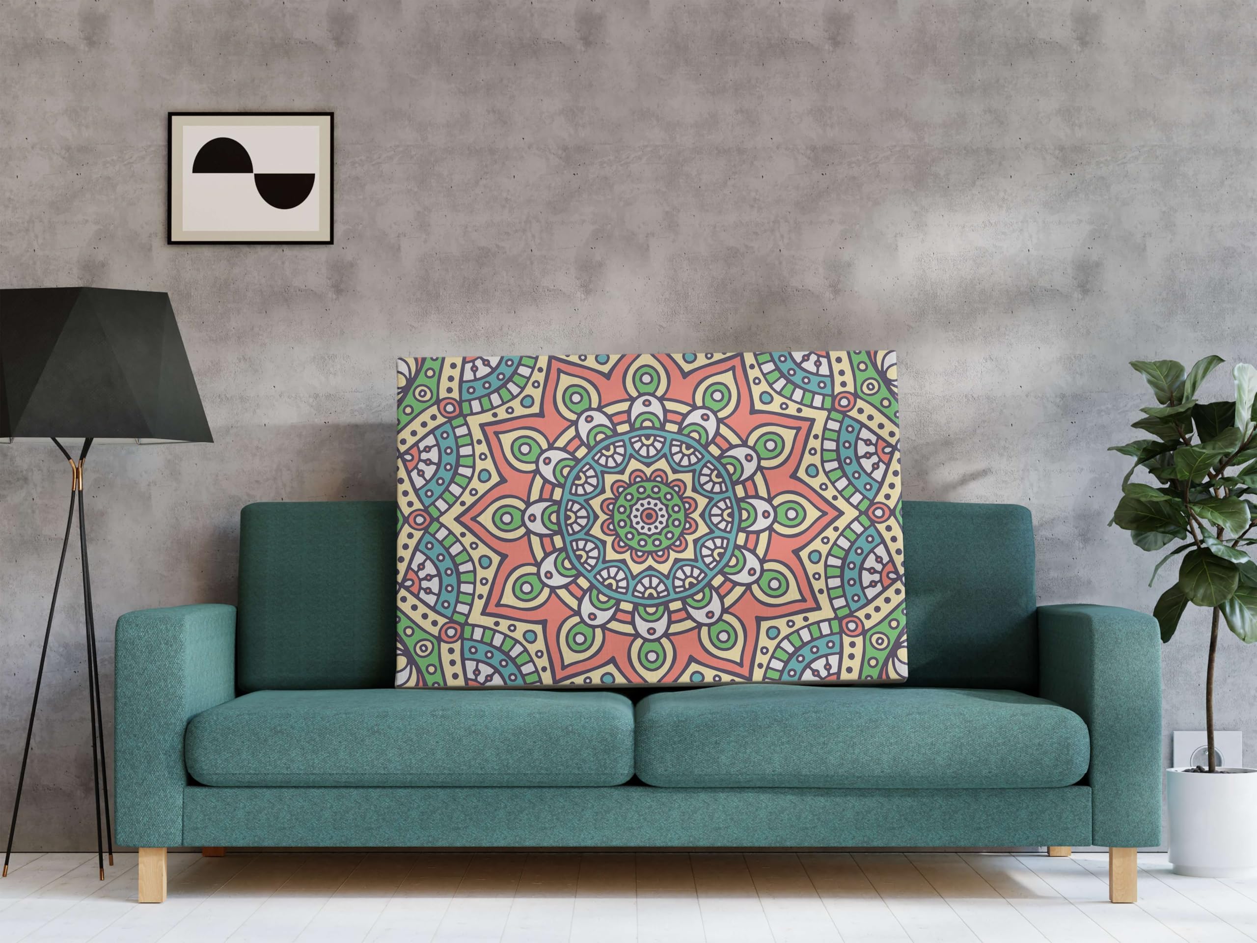 BLACKLUXE LIFESTYLE LTD Mandala Art Painting For Wall Decoration With Frame Canvas Painting For Living Room Bedroom Home Office & Hotels - BLACKLUXECRAFTS