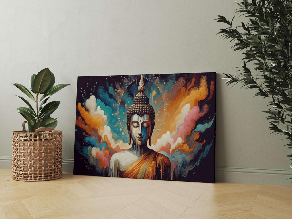 BLACKLUXE LIFESTYLE LTD Buddha Paintings For Wall Decoration With Frame Canvas Painting For Living Room Bedroom Home Office & Hotels - BLACKLUXECRAFTS