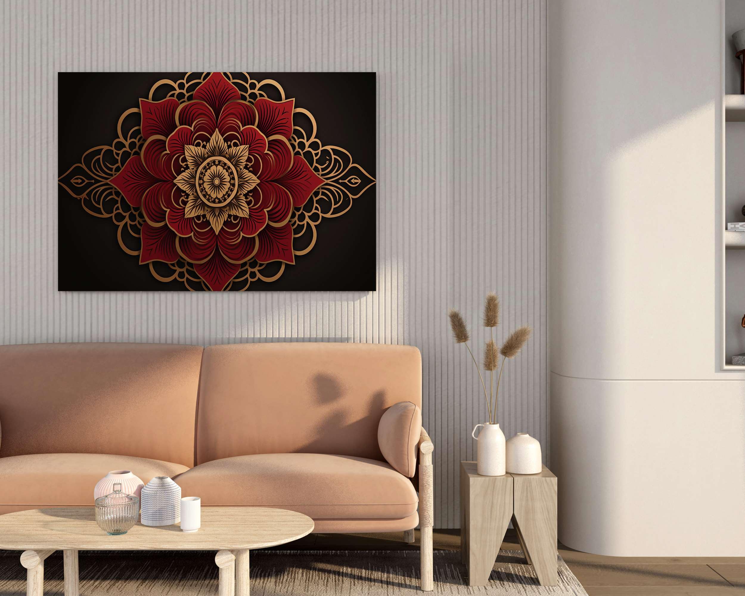BLACKLUXE LIFESTYLE LTD Mandala Art Painting For Wall Decoration With Frame Canvas Painting For Living Room Bedroom Home Office & Hotels - BLACKLUXECRAFTS