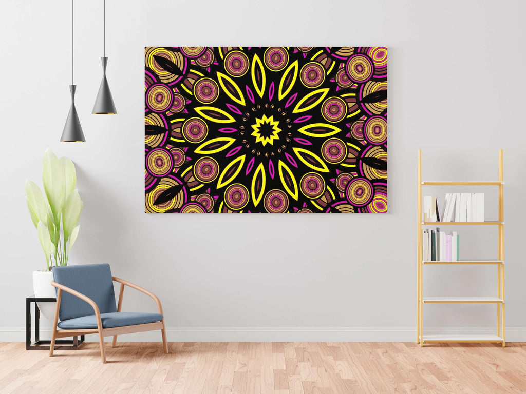 BLACKLUXE LIFESTYLE LTD Mandala Art Painting For Wall Decoration With Frame Canvas Painting For Living Room Bedroom Home Office & Hotels - BLACKLUXECRAFTS
