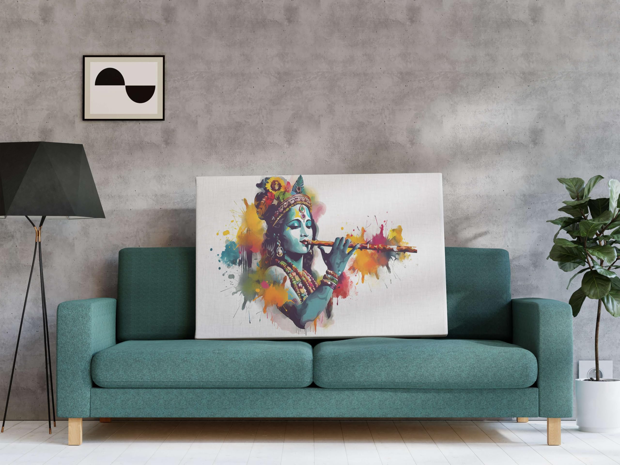 BLACKLUXE LIFESTYLE LTD Radha Krishna Paintings For Wall Decoration With Frame Canvas Painting For Living Room Bedroom Home Office & Hotels - BLACKLUXECRAFTS
