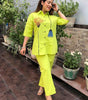 Lavender Floral Co-ord Set for Women | Summer Two-Piece Outfit | Stylish Casual Shirt & Pant Set | Comfortable Cotton Blend
(BLACKLUXE CRAFTS) - BLACKLUXECRAFTS