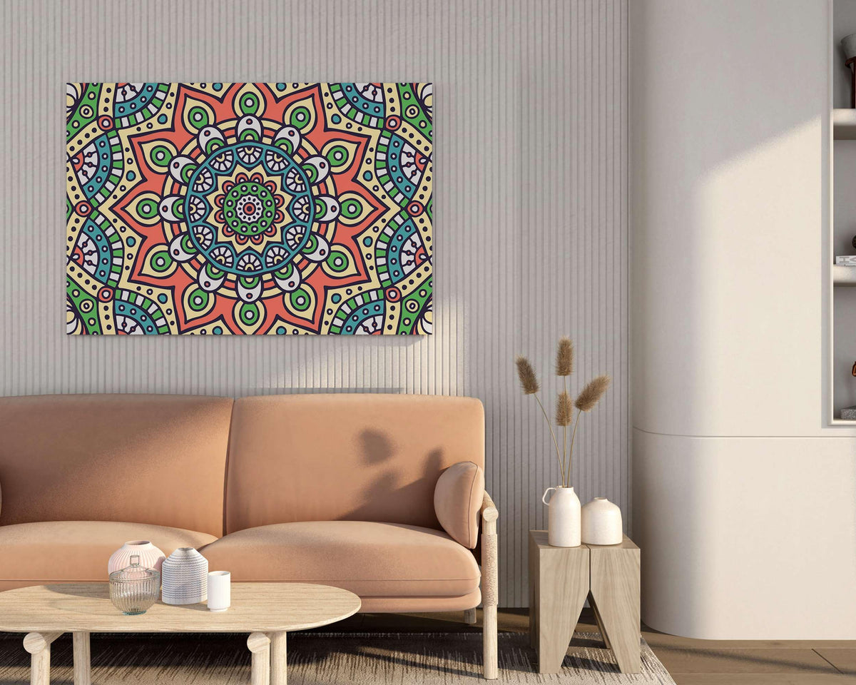 BLACKLUXE LIFESTYLE LTD Mandala Art Painting For Wall Decoration With Frame Canvas Painting For Living Room Bedroom Home Office & Hotels - BLACKLUXECRAFTS