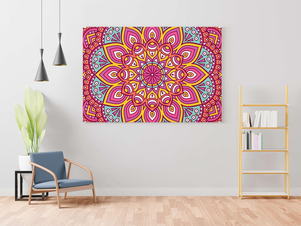 BLACKLUXE LIFESTYLE LTD Mandala Art Painting For Wall Decoration With Frame Canvas Painting For Living Room Bedroom Home Office & Hotels - BLACKLUXECRAFTS