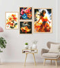 Floral & Dance Wall Art Set – Vibrant Modern Canvas Prints | Handmade Indian Home Decor for Living Room, Bedroom & Office
( 36X24 Inches ) (BLACKLUXE CRAFTS) - BLACKLUXECRAFTS