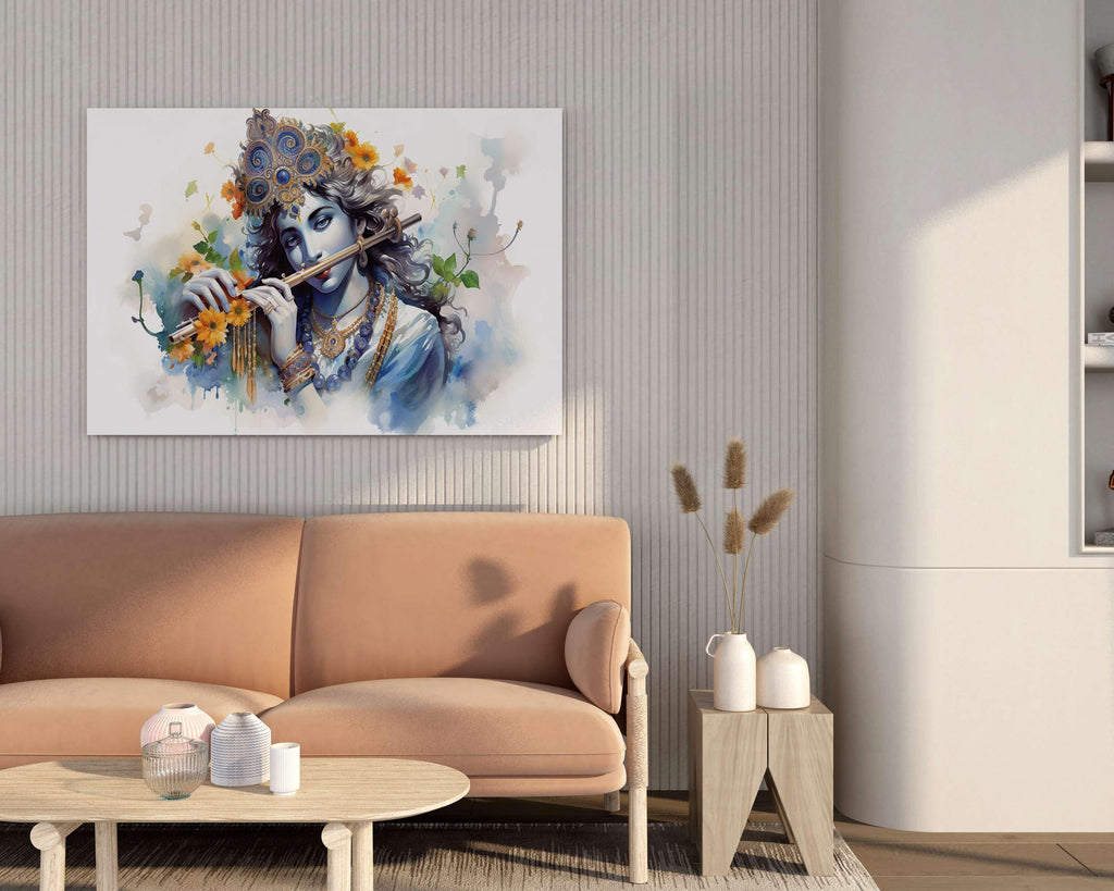 BLACKLUXE LIFESTYLE LTD Radha Krishna Paintings For Wall Decoration With Frame Canvas Painting For Living Room Bedroom Home Office & Hotels - BLACKLUXECRAFTS