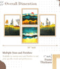 Mountain Landscape Wall Art Set of 4 | Golden Sunrise & Nature Prints | Modern Framed Artwork for Living Room, Bedroom & Office Decor
( 36X24 Inches ) (BLACKLUXE CRAFTS) - BLACKLUXECRAFTS