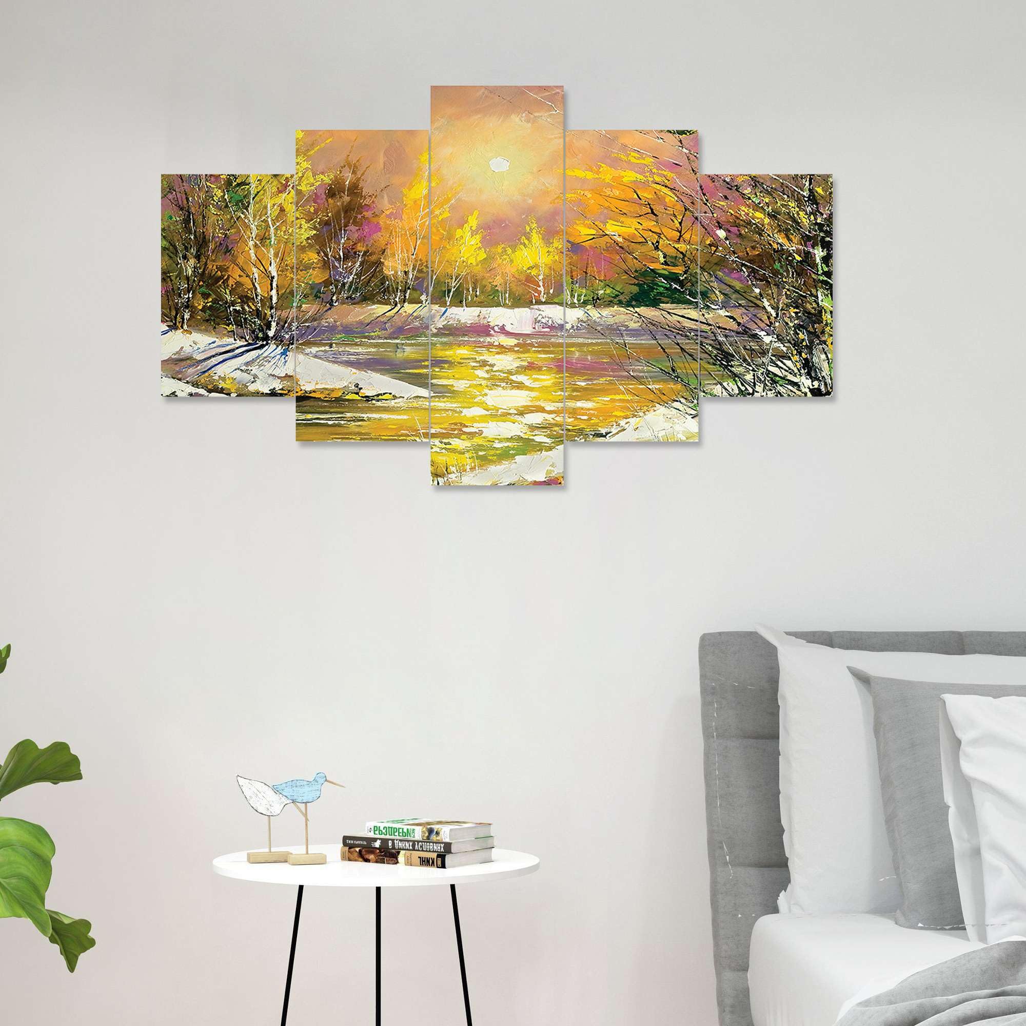BLACKLUXE LIFESTYLE LTD Set of Five MDF Framed 3D Wall Painting for Home Decoration, Big Size Painting for Living Room, Bedroom (17x30 inches) WE 44 - BLACKLUXECRAFTS