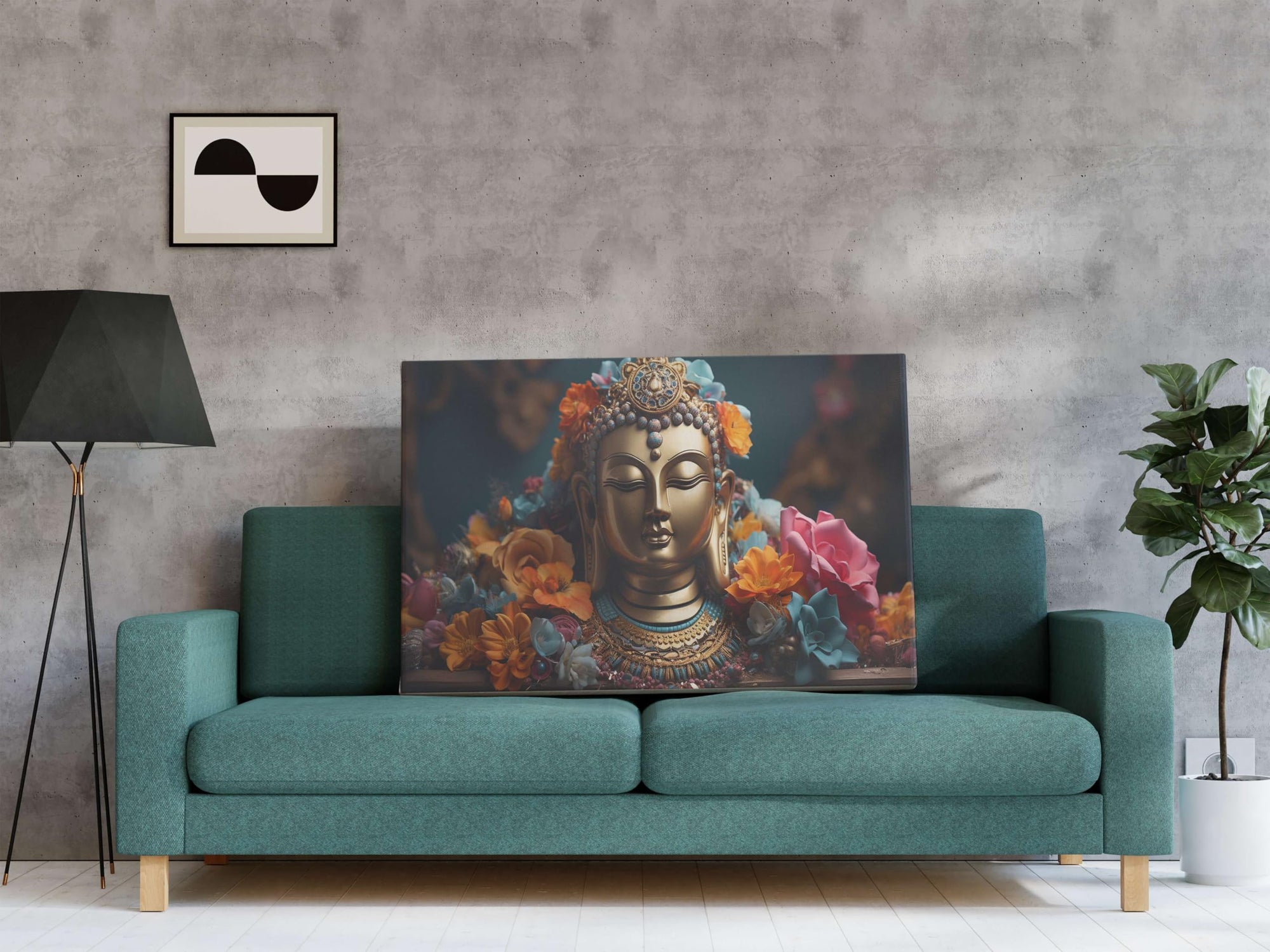 BLACKLUXE LIFESTYLE LTD Buddha Paintings For Wall Decoration With Frame Canvas Painting For Living Room Bedroom Home Office & Hotels - BLACKLUXECRAFTS