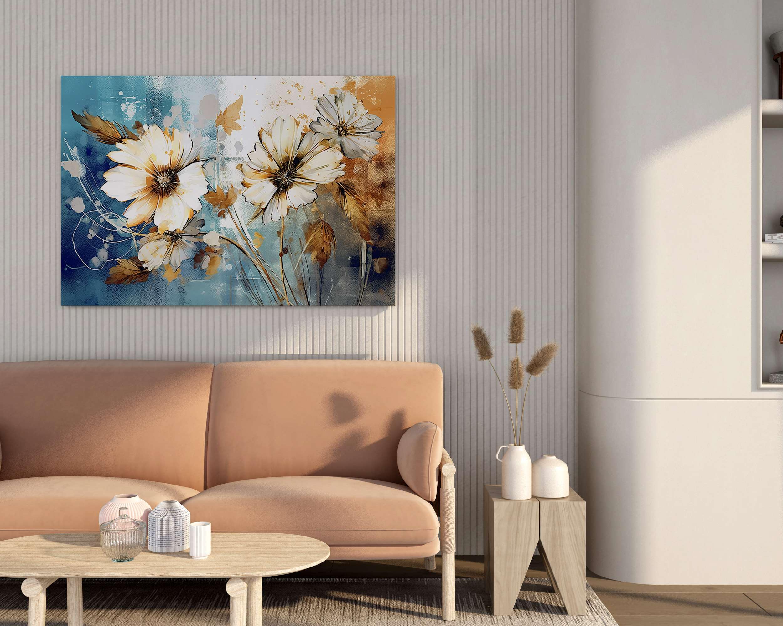 BLACKLUXE LIFESTYLE LTD Flower Paintings For Wall Decoration With Frame Canvas Painting For Living Room Bedroom Home Office & Hotels - BLACKLUXECRAFTS