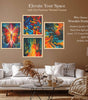 Abstract Butterfly & Colorful Wall Art Set – Modern Canvas Prints | Handmade Indian Home Decor for Living Room, Bedroom & Office
( 36X24 Inches ) (BLACKLUXE CRAFTS) - BLACKLUXECRAFTS