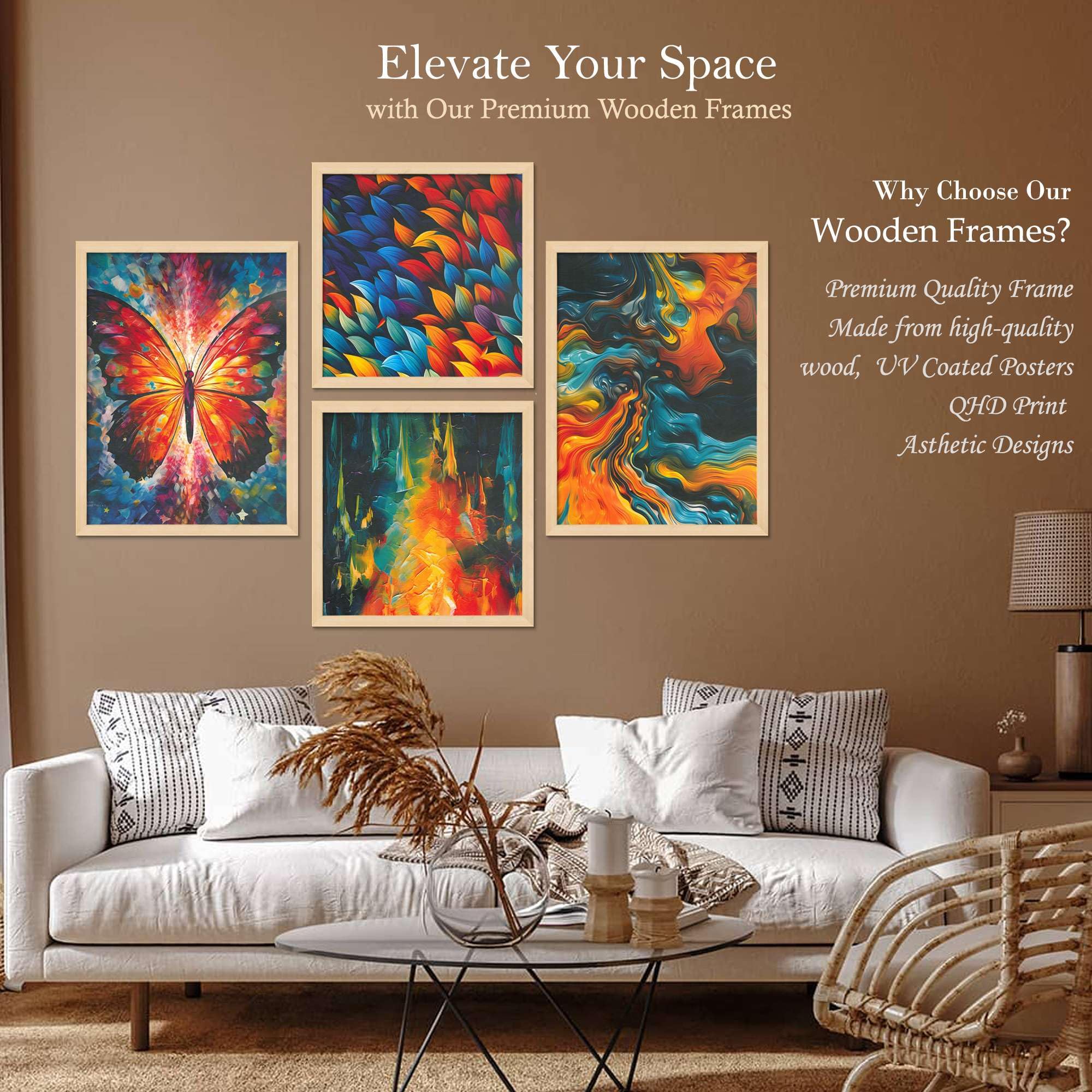 Abstract Butterfly & Colorful Wall Art Set – Modern Canvas Prints | Handmade Indian Home Decor for Living Room, Bedroom & Office
( 36X24 Inches ) (BLACKLUXE CRAFTS) - BLACKLUXECRAFTS